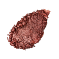Comet Glitter Crumble. A neatly smudged swatch of crumbly, shimmering, earthy-bronze, metallic eyeshadow.